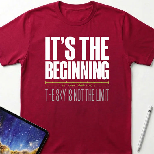 Beginning of Space T-Shirt Red