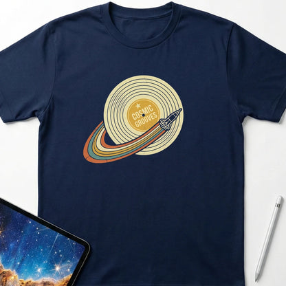 Cosmic Grooves T-Shirt Navy