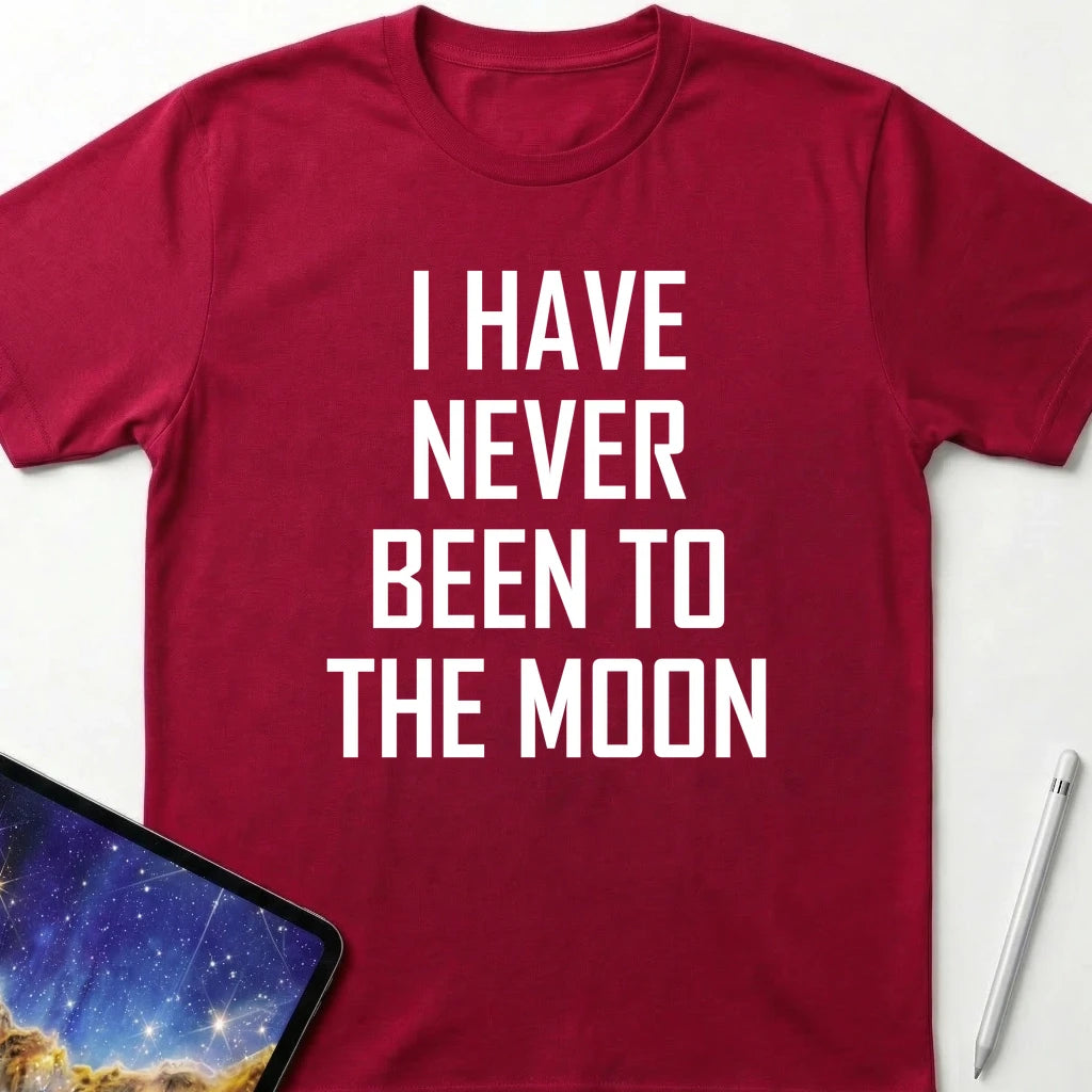 Never Been to the Moon T-Shirt Red