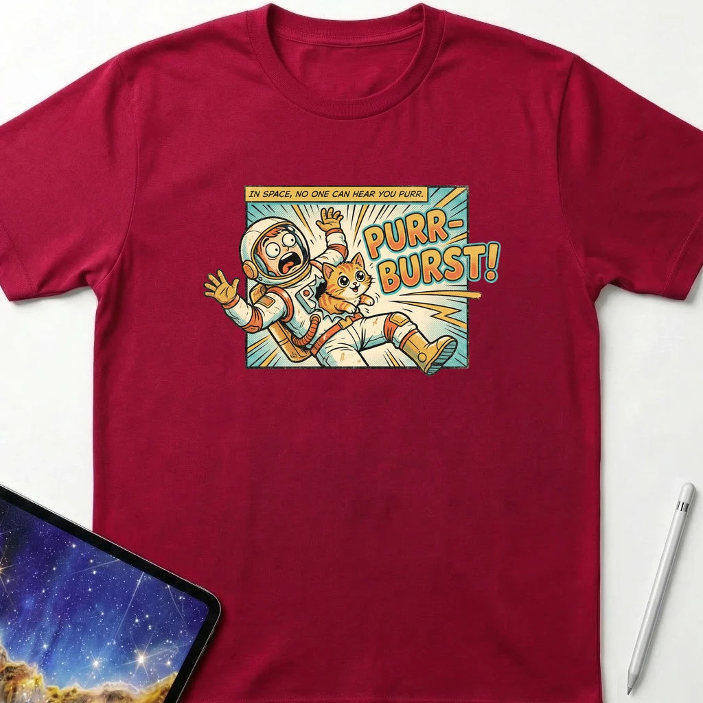 No One Can Here You Purr T-Shirt Red