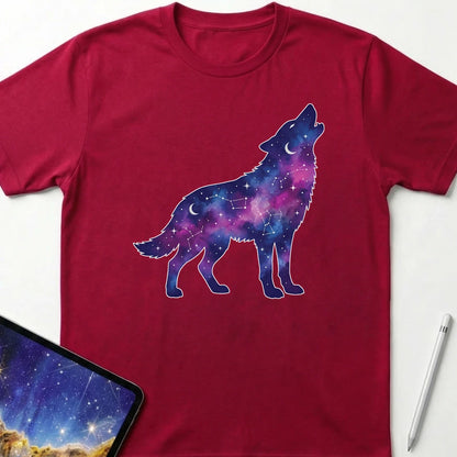 Howling Wolf T-Shirt Red