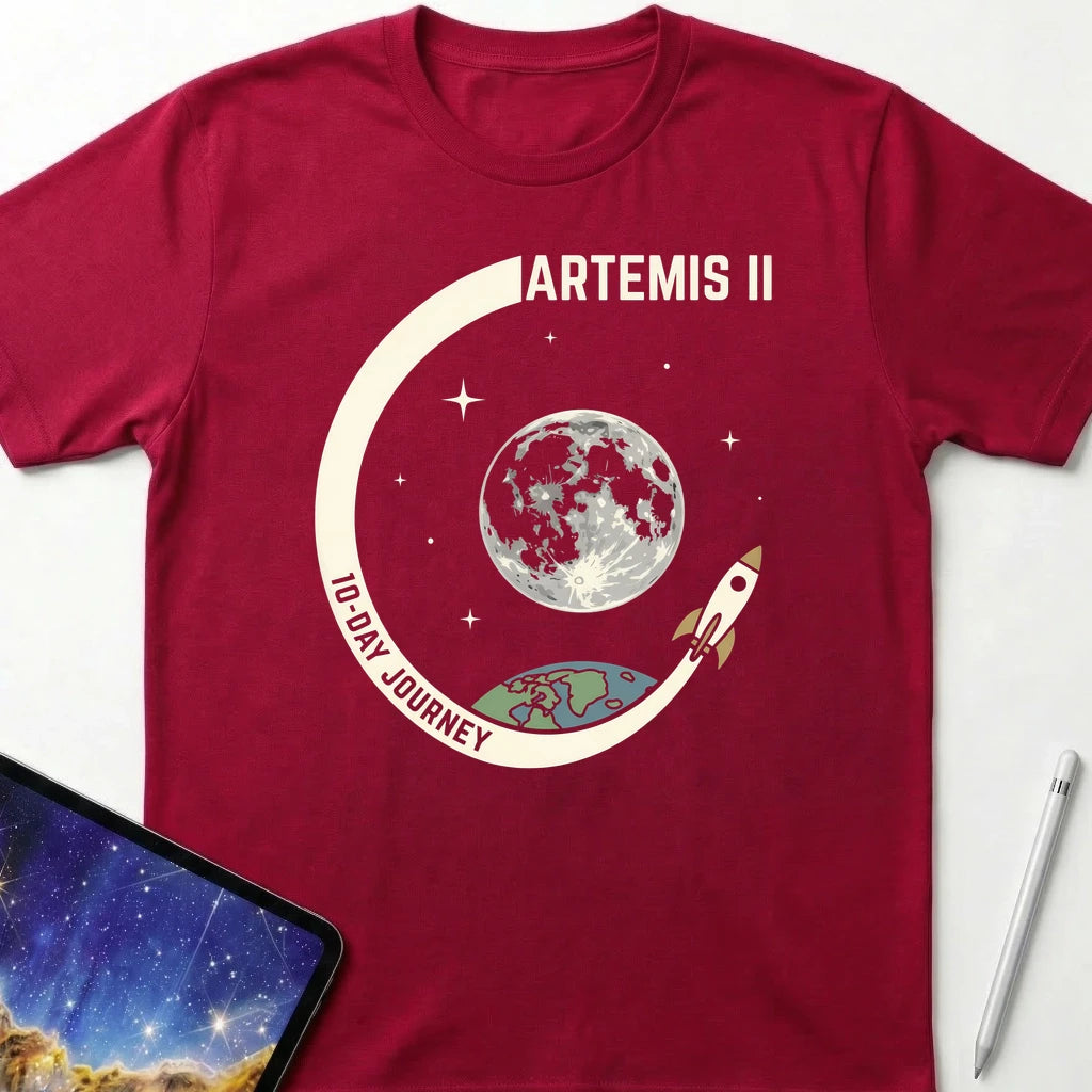 Artemis II Journey T-Shirt Red