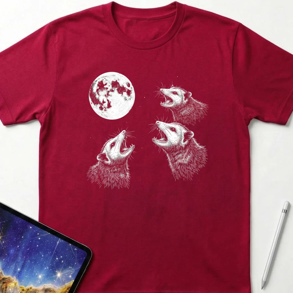 Possum Moon T-Shirt Red