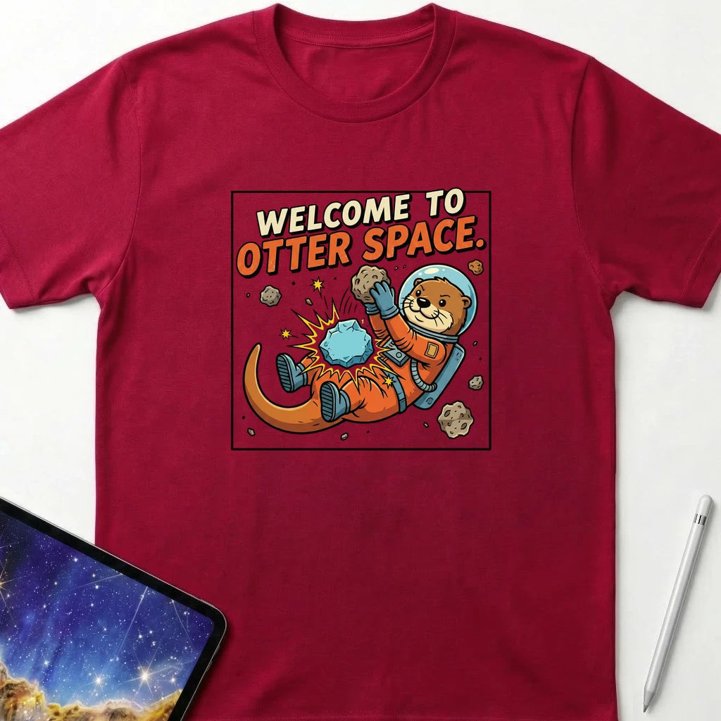 Welcome to Otter Space T-Shirt Red