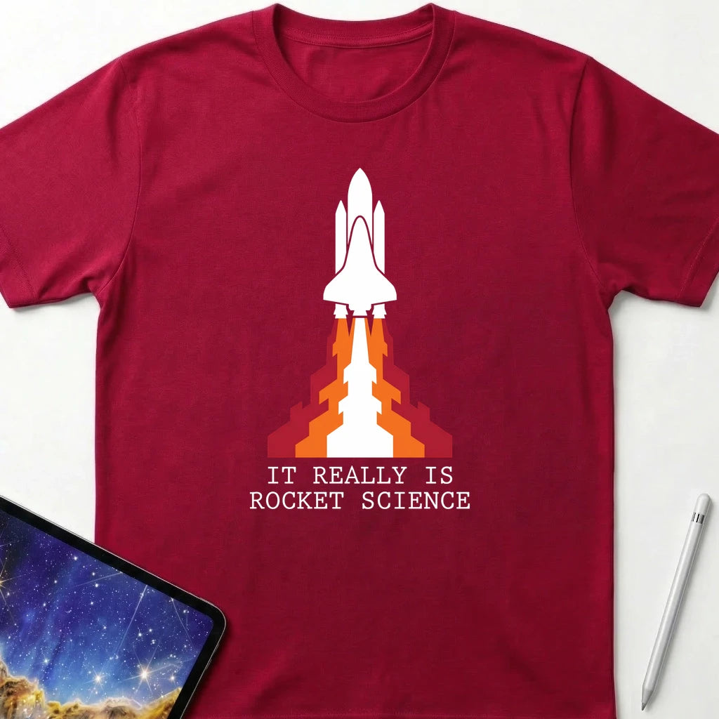 It Really Is Rocket Science T-Shirt Red