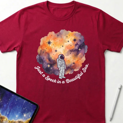 Speck in a Beautiful Sea T-Shirt Red