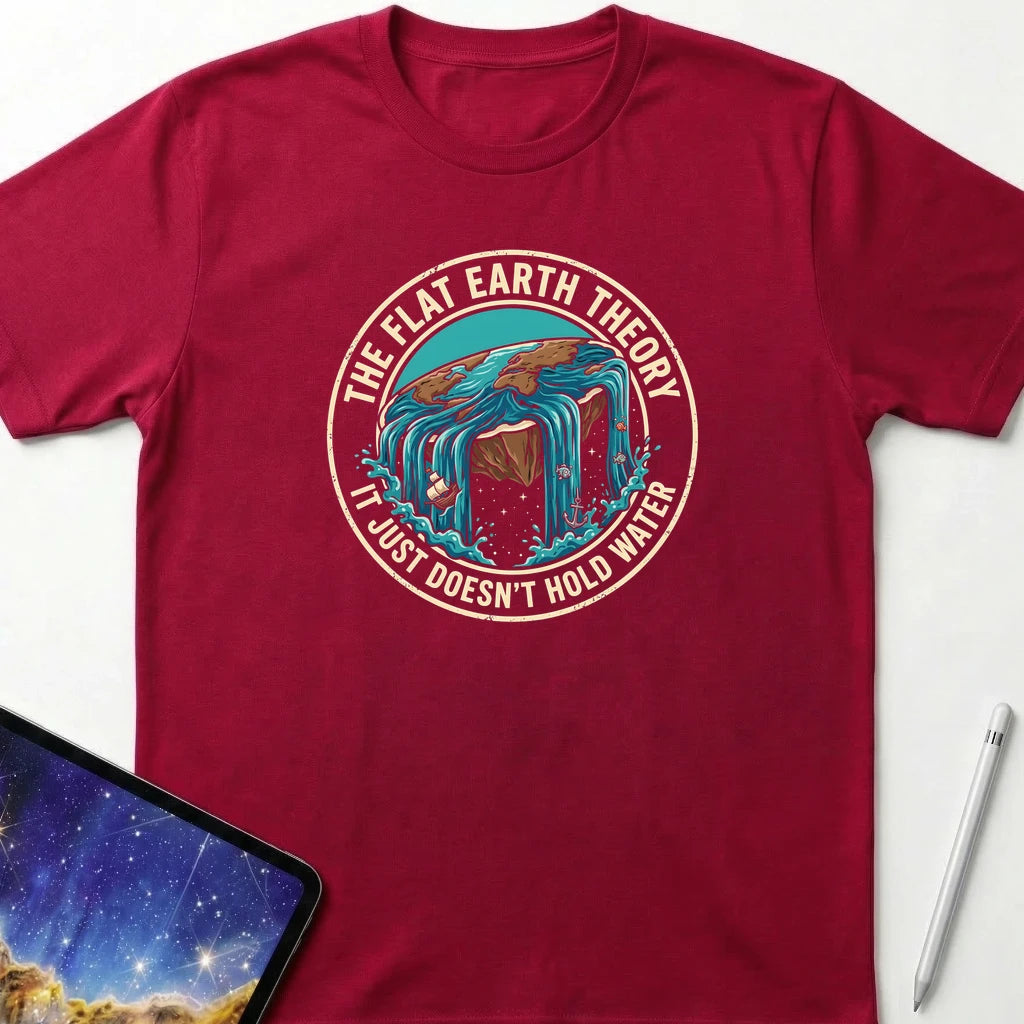 Leaky Planet Theory T-Shirt Red