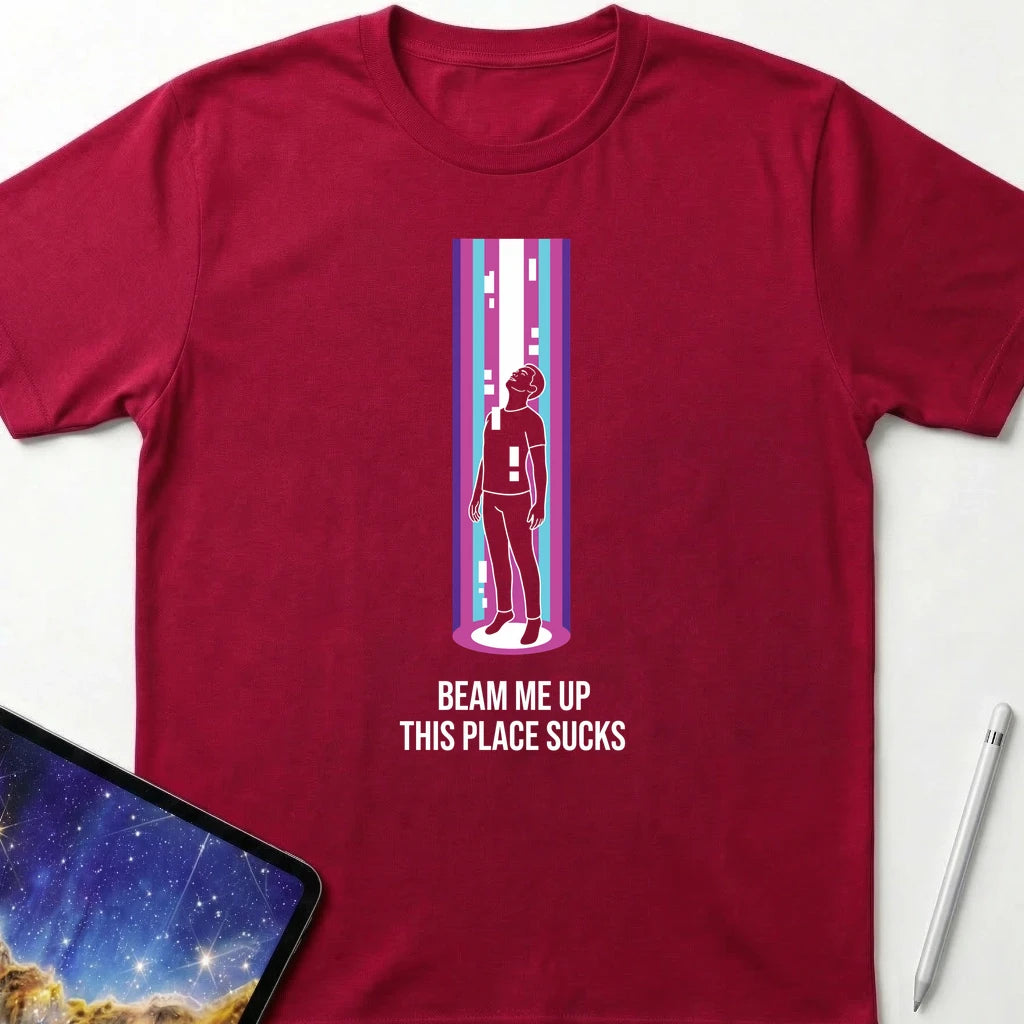 Beam Me Up T-Shirt Red
