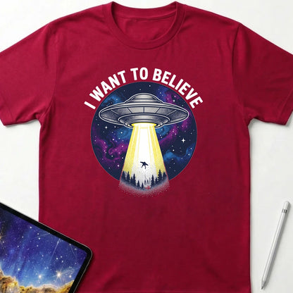 I Want to Believe T-Shirt Red