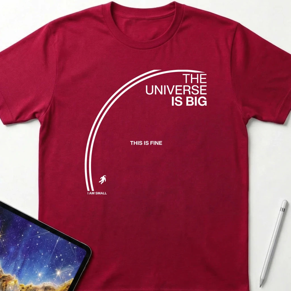 The Universe is Big T-Shirt Red