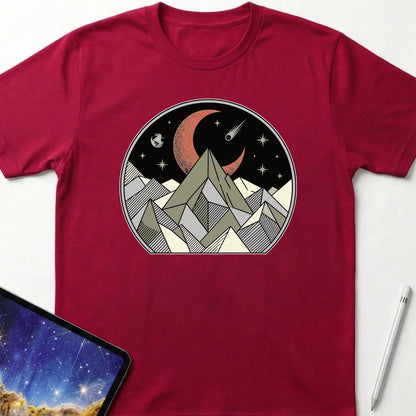 Lunar Rise T-Shirt Red
