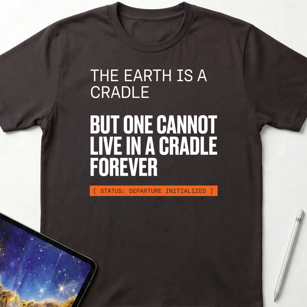 Leave The Cradle T-Shirt Dark Chocolate