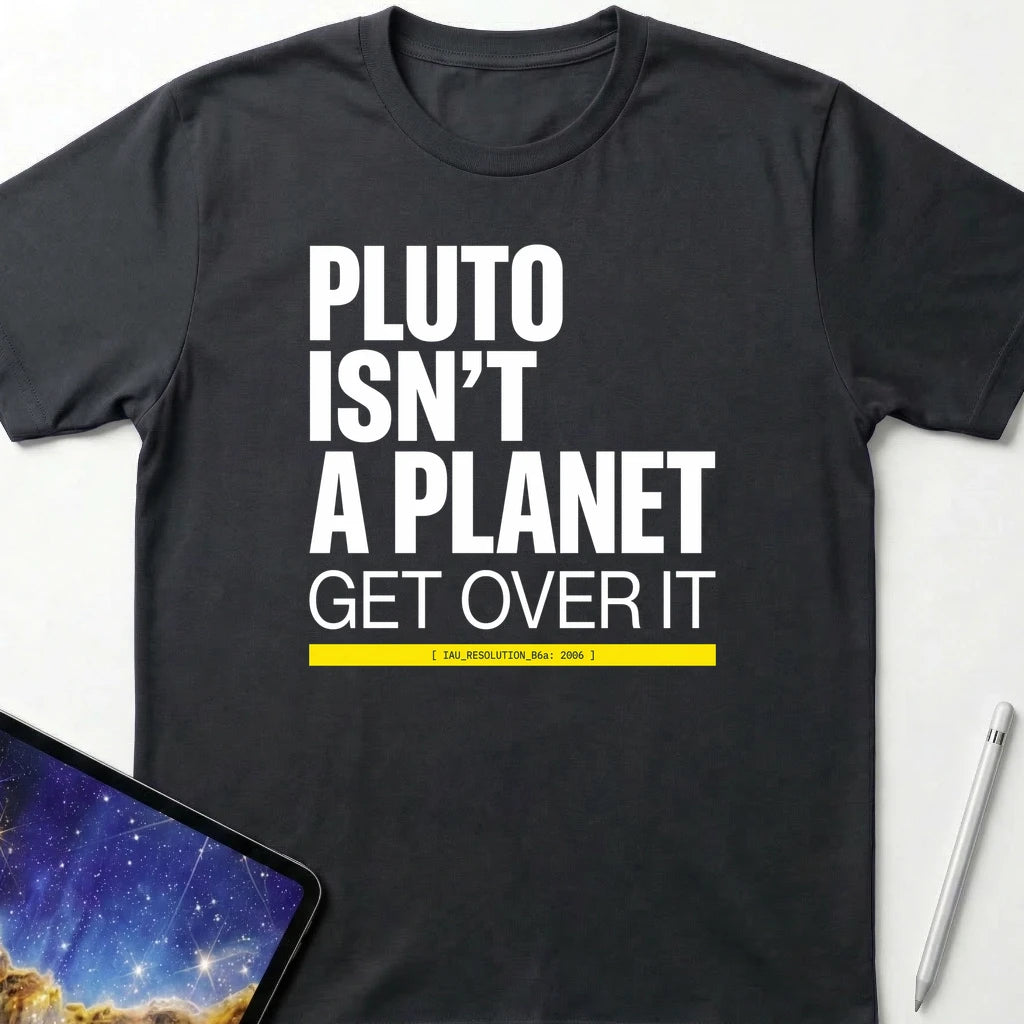 Pluto Get Over It T-Shirt Black