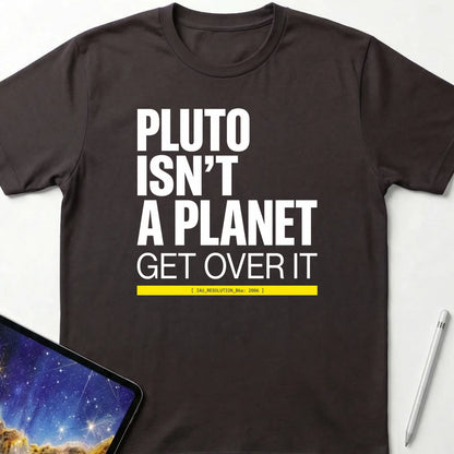 Pluto Get Over It T-Shirt Dark Chocolate