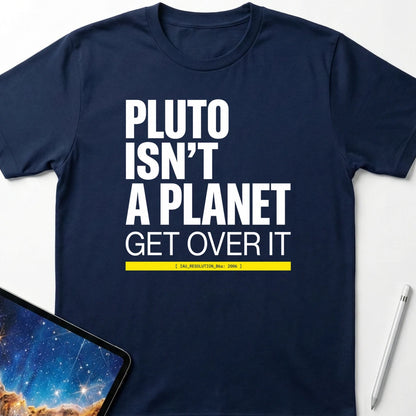 Pluto Get Over It T-Shirt Navy
