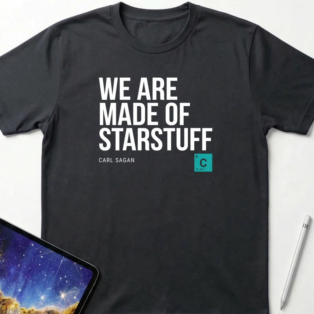 Sagan Star Stuff T-Shirt Black