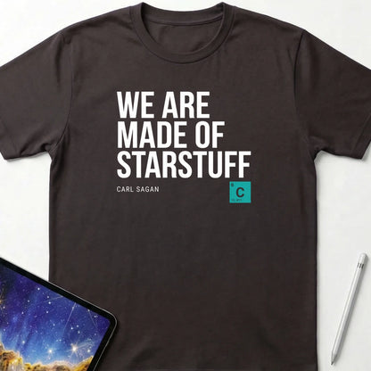 Sagan Star Stuff T-Shirt Dark Chocolate