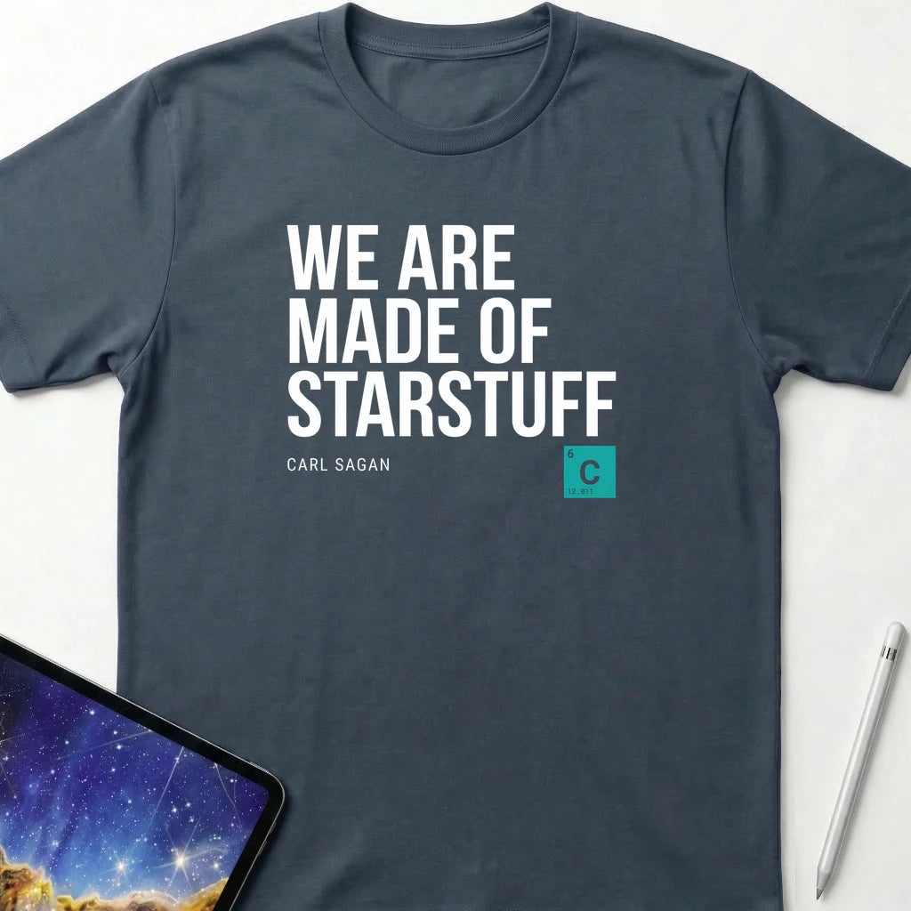 Sagan Star Stuff T-Shirt Dark Heather