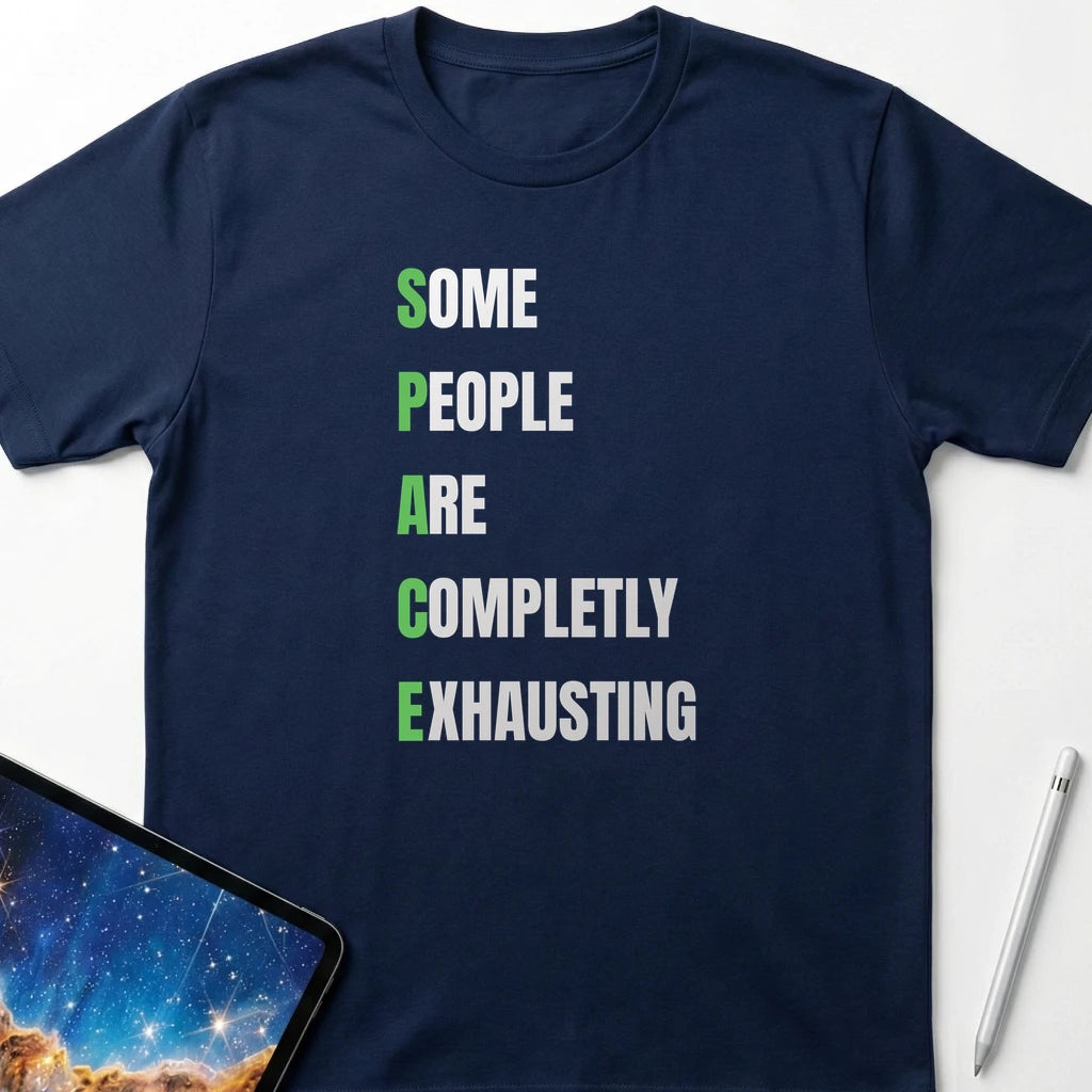 Some People SPACE T-Shirt Navy