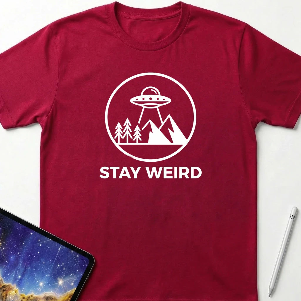 Stay Weird T-Shirt Red