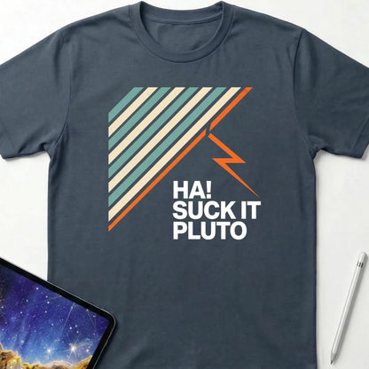 Suck It Pluto T-Shirt Dark Heather