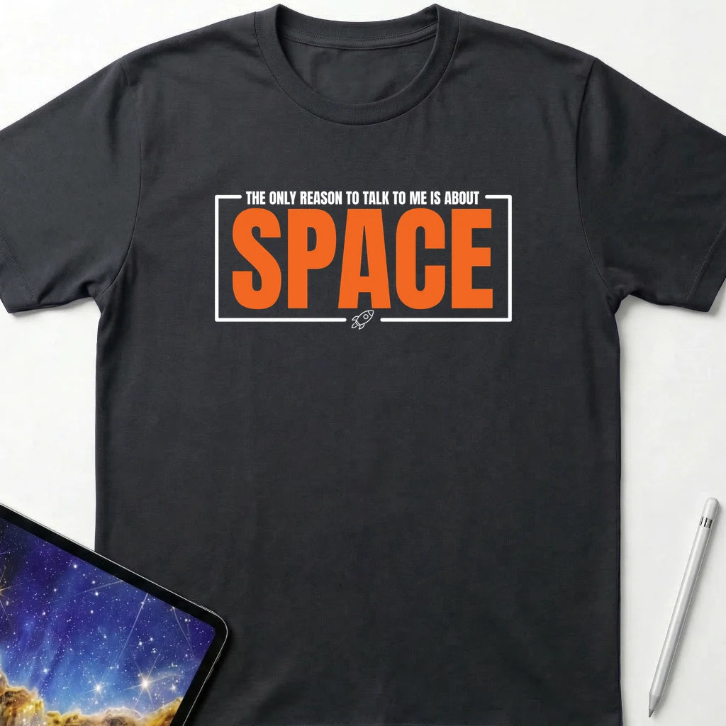 Talk About Space T-Shirt Black